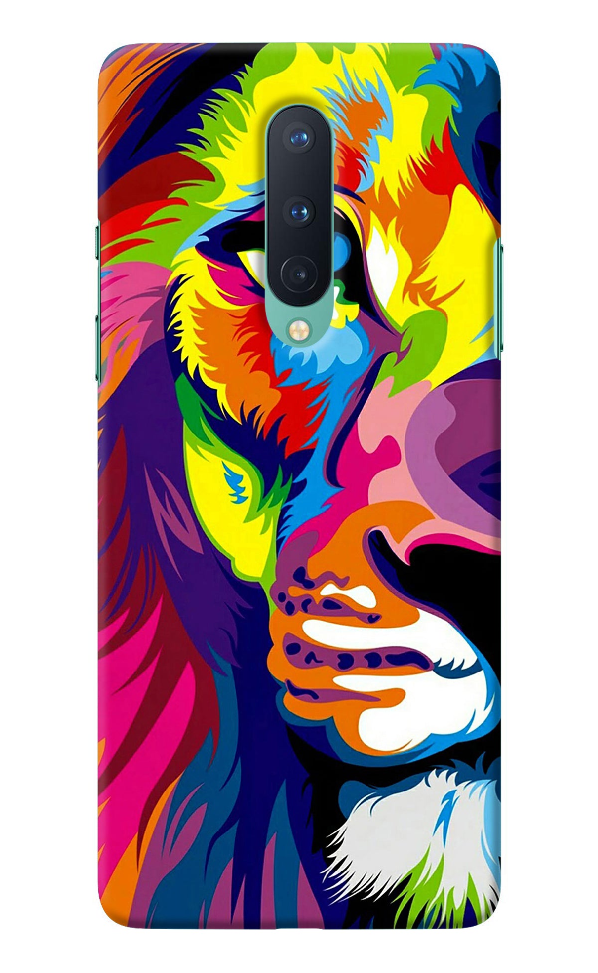 Lion Half Face Oneplus 8 Back Cover