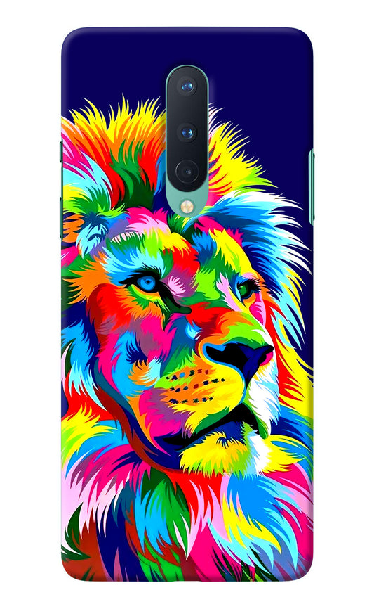 Vector Art Lion Oneplus 8 Back Cover