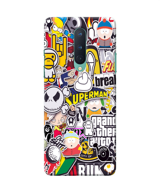 Sticker Bomb Oneplus 8 Back Cover