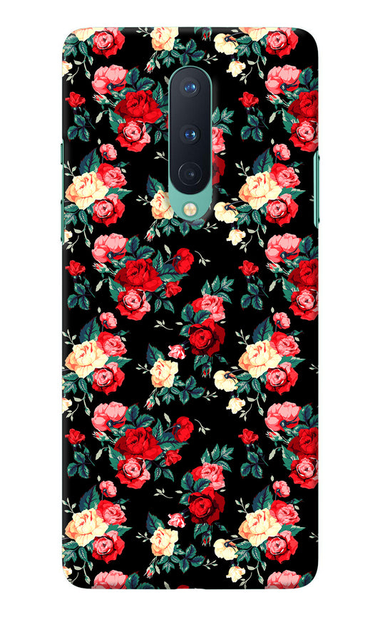 Rose Pattern Oneplus 8 Back Cover