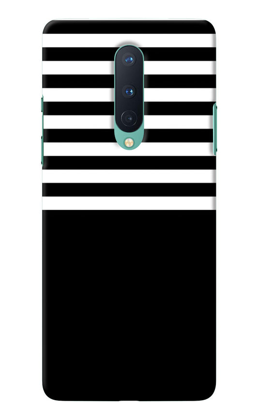Black and White Print Oneplus 8 Back Cover
