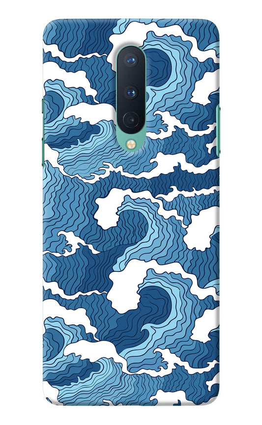 Blue Waves Oneplus 8 Back Cover