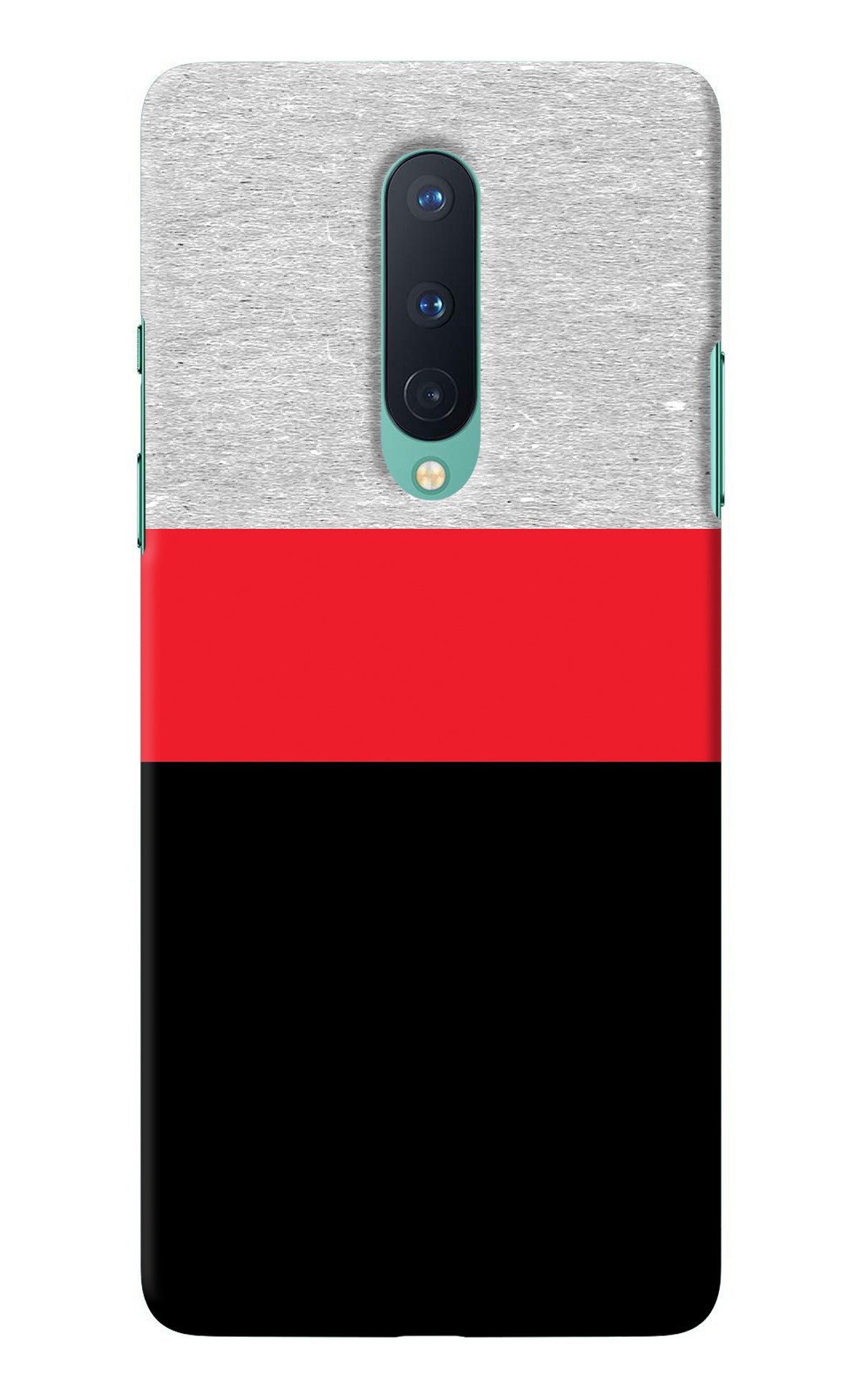 Tri Color Pattern Oneplus 8 Back Cover