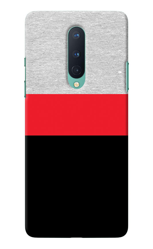 Tri Color Pattern Oneplus 8 Back Cover
