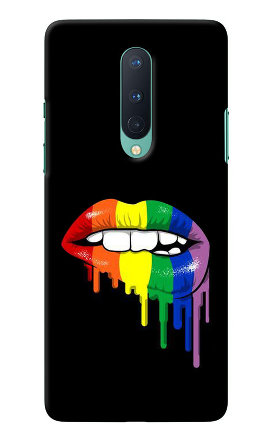 Lips Biting Oneplus 8 Back Cover