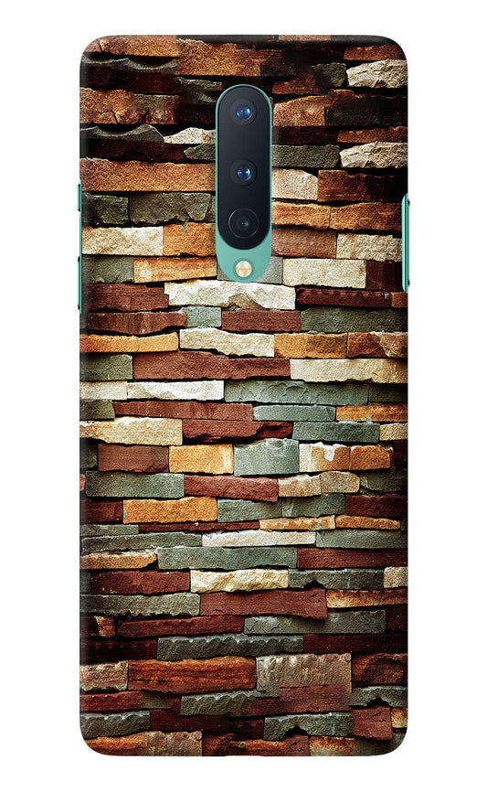 Bricks Pattern Oneplus 8 Back Cover