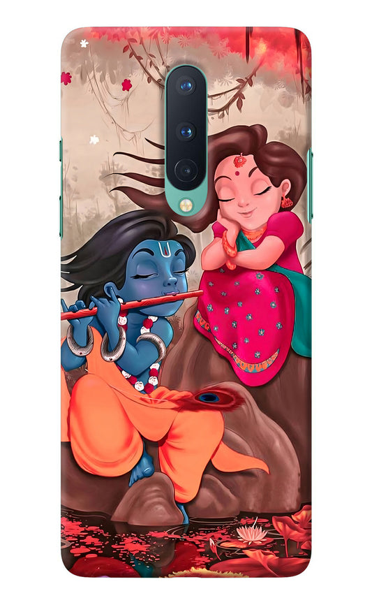 Radhe Krishna Oneplus 8 Back Cover