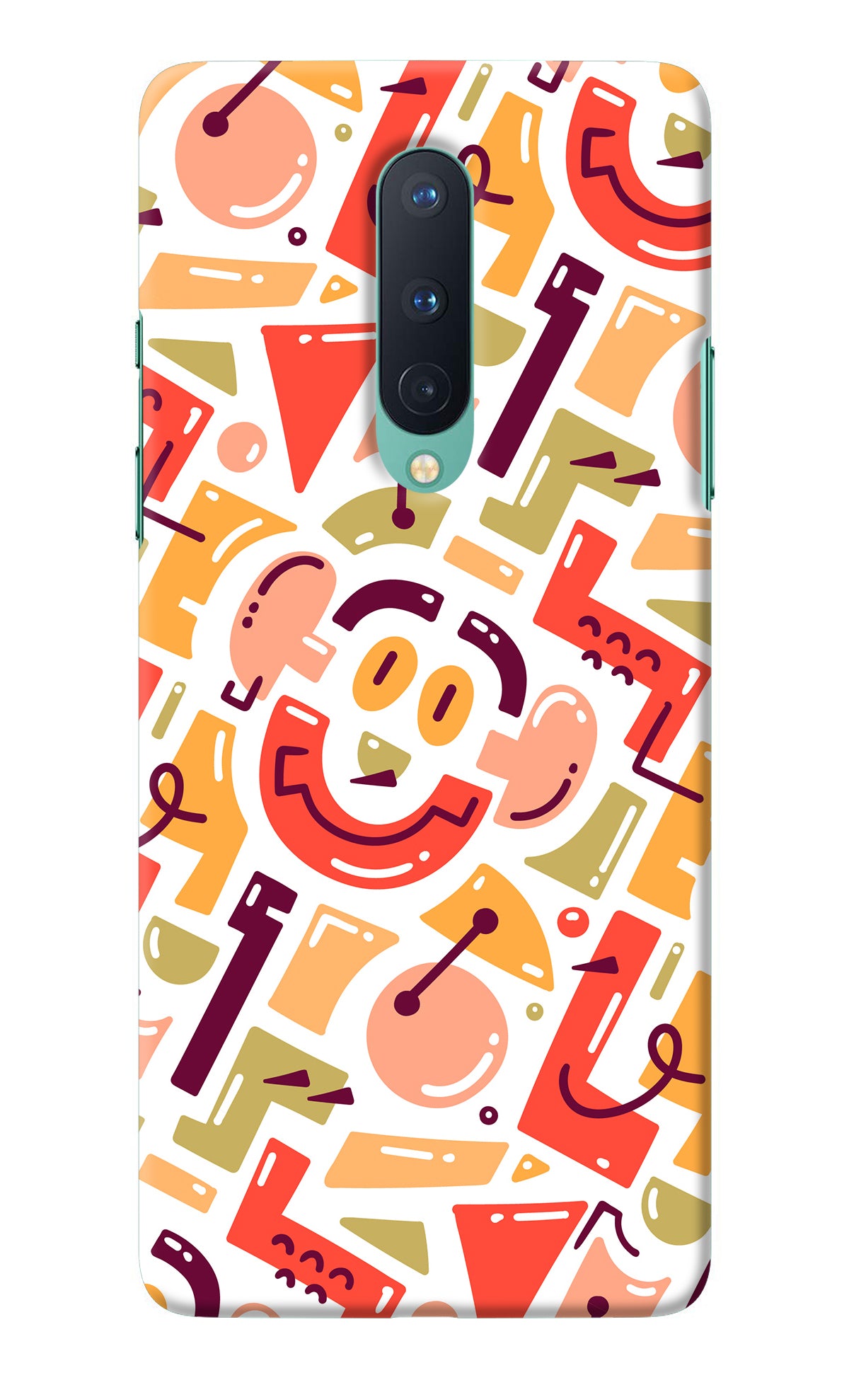 Doodle Pattern Oneplus 8 Back Cover