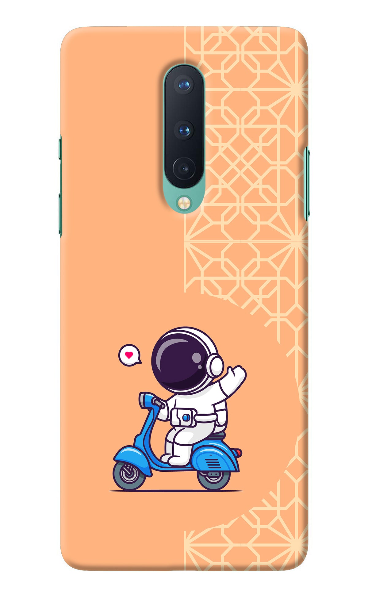 Cute Astronaut Riding Oneplus 8 Back Cover