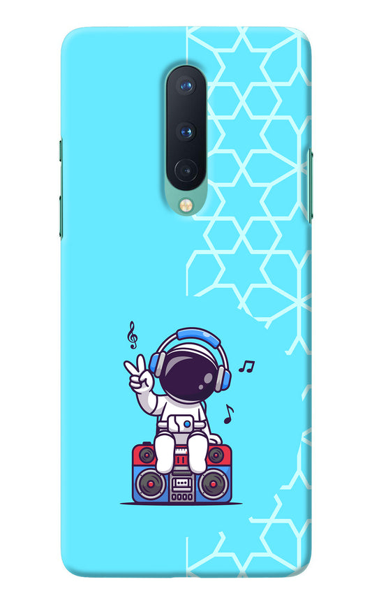 Cute Astronaut Chilling Oneplus 8 Back Cover
