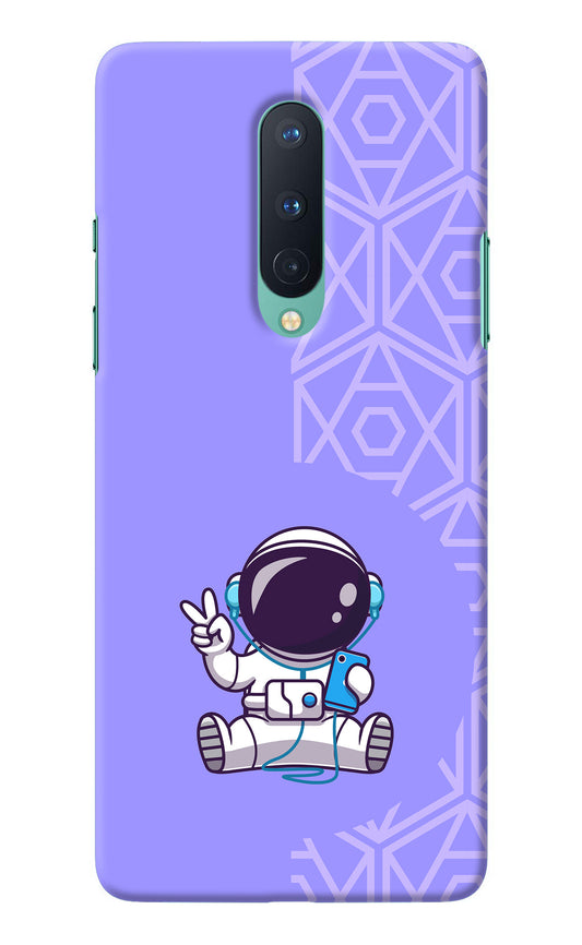 Cute Astronaut Chilling Oneplus 8 Back Cover