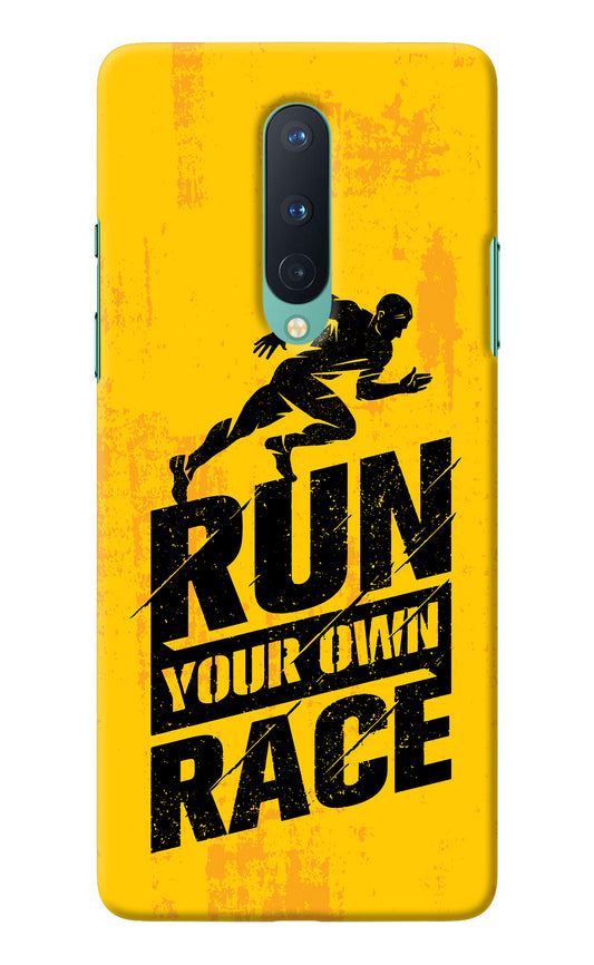 Run Your Own Race Oneplus 8 Back Cover