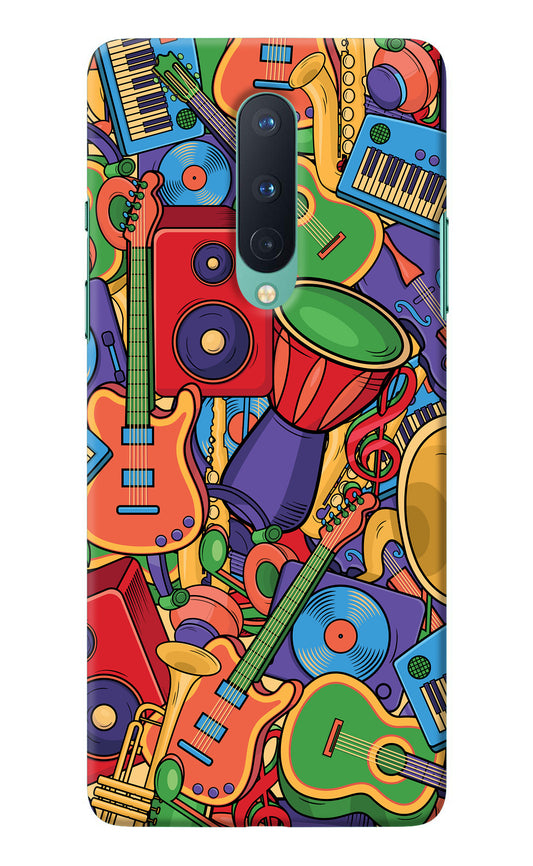 Music Instrument Doodle Oneplus 8 Back Cover