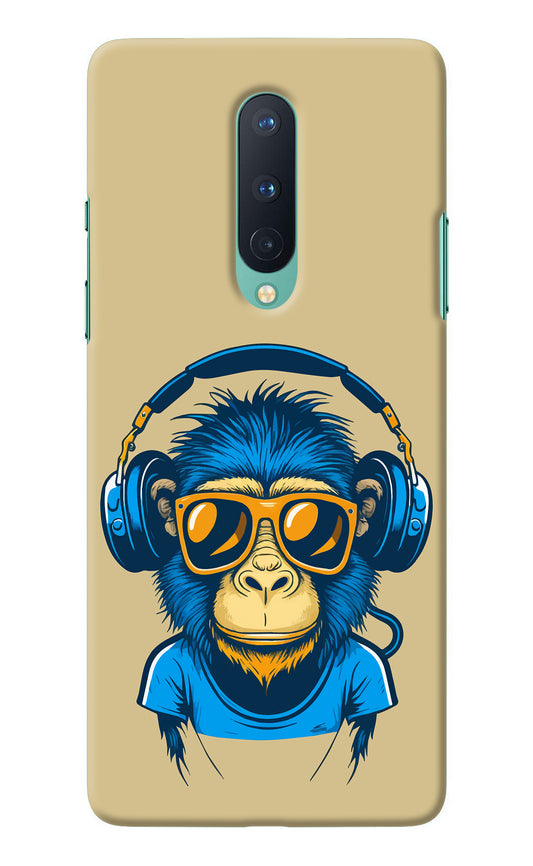 Monkey Headphone Oneplus 8 Back Cover