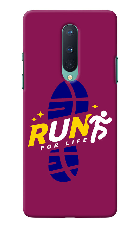 Run for Life Oneplus 8 Back Cover