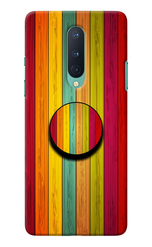 Multicolor Wooden Oneplus 8 Pop Case