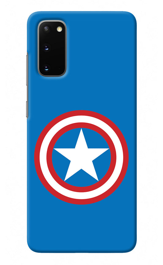 Captain America Logo Samsung S20 Back Cover