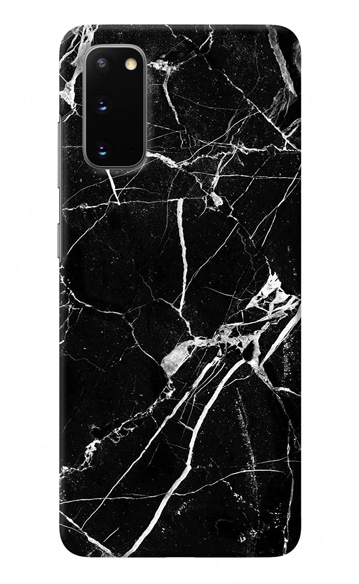 Black Marble Pattern Samsung S20 Back Cover