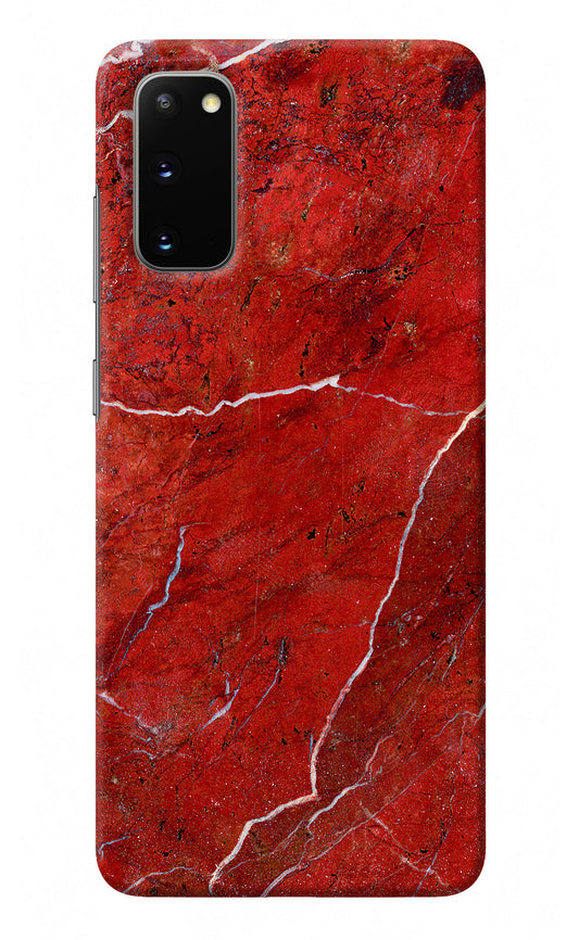 Red Marble Design Samsung S20 Back Cover