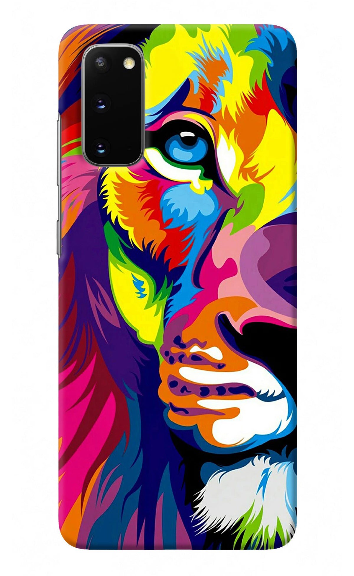 Lion Half Face Samsung S20 Back Cover