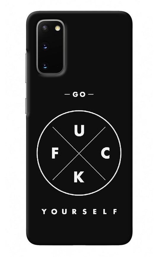 Go Fuck Yourself Samsung S20 Back Cover