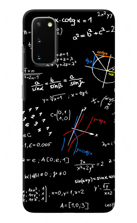 Mathematics Formula Samsung S20 Back Cover