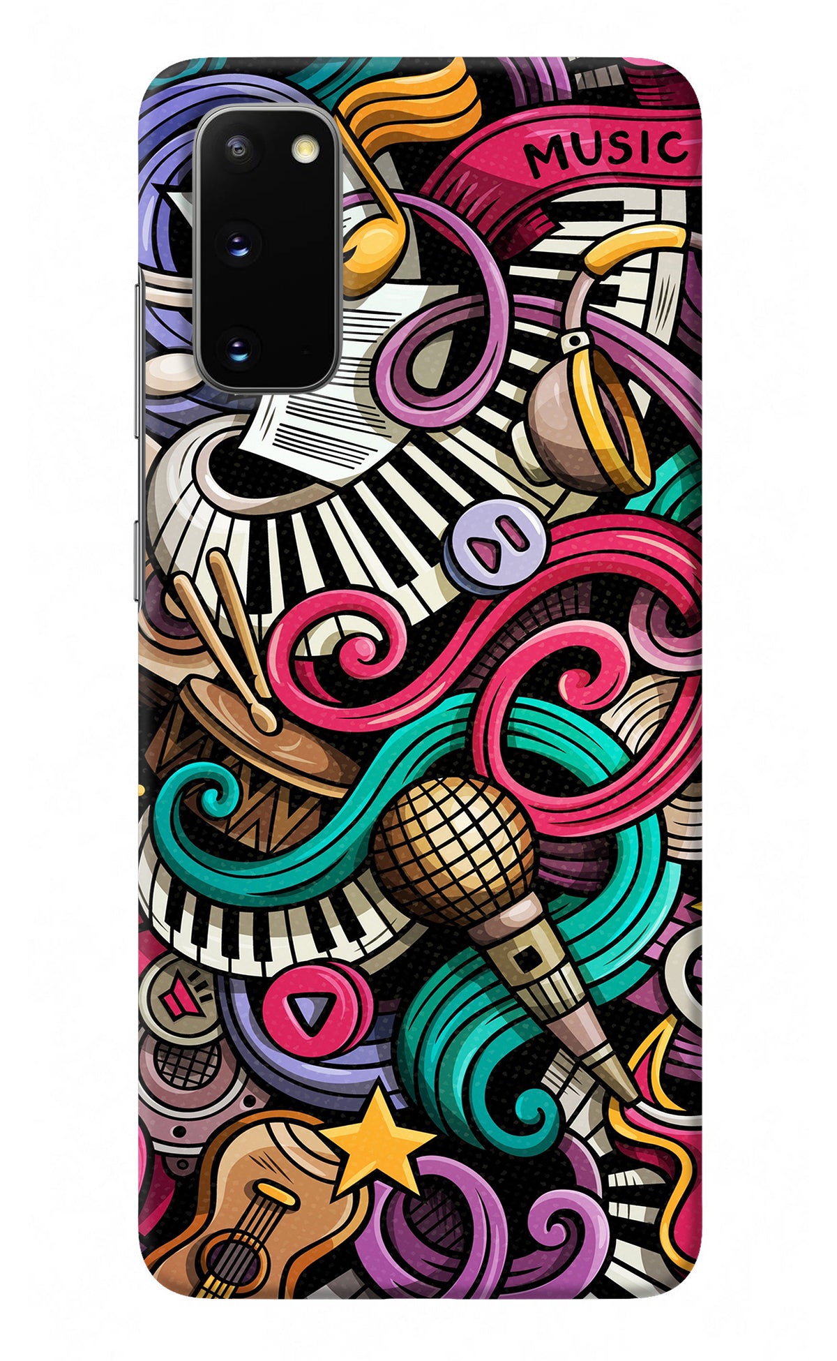 Music Abstract Samsung S20 Back Cover