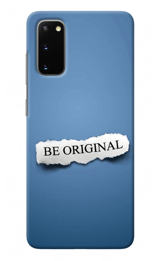 Be Original Samsung S20 Back Cover