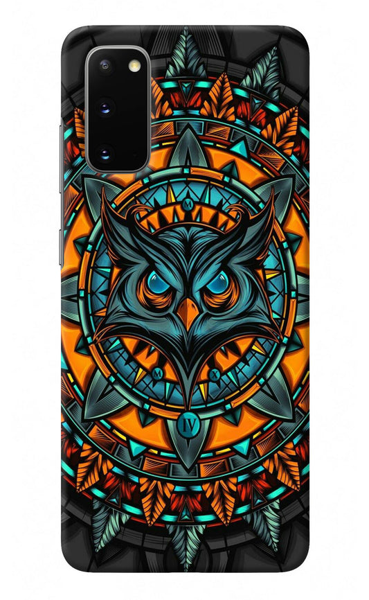 Angry Owl Art Samsung S20 Back Cover