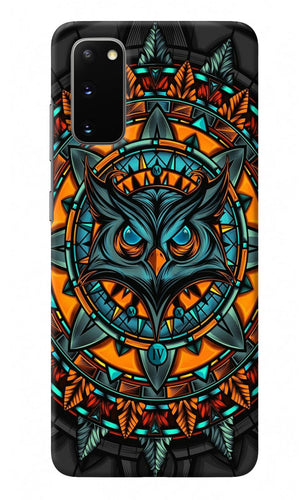 Angry Owl Art Samsung S20 Back Cover