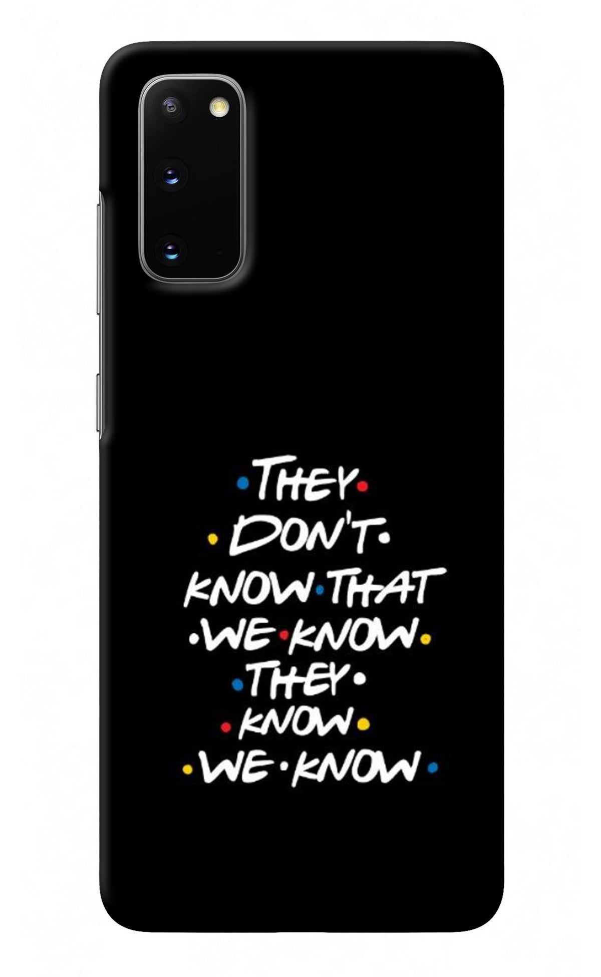 FRIENDS Dialogue Samsung S20 Back Cover