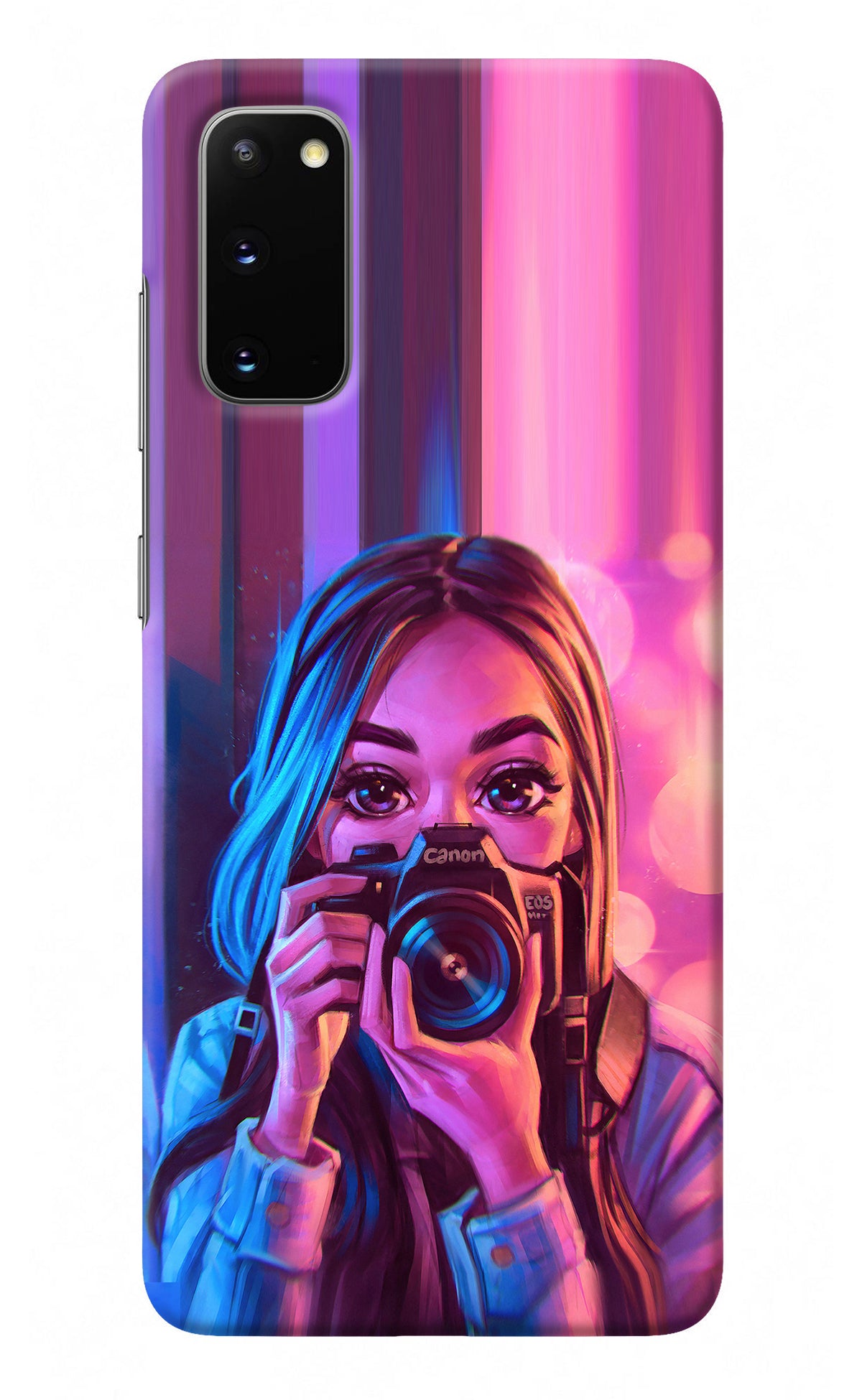 Girl Photographer Samsung S20 Back Cover