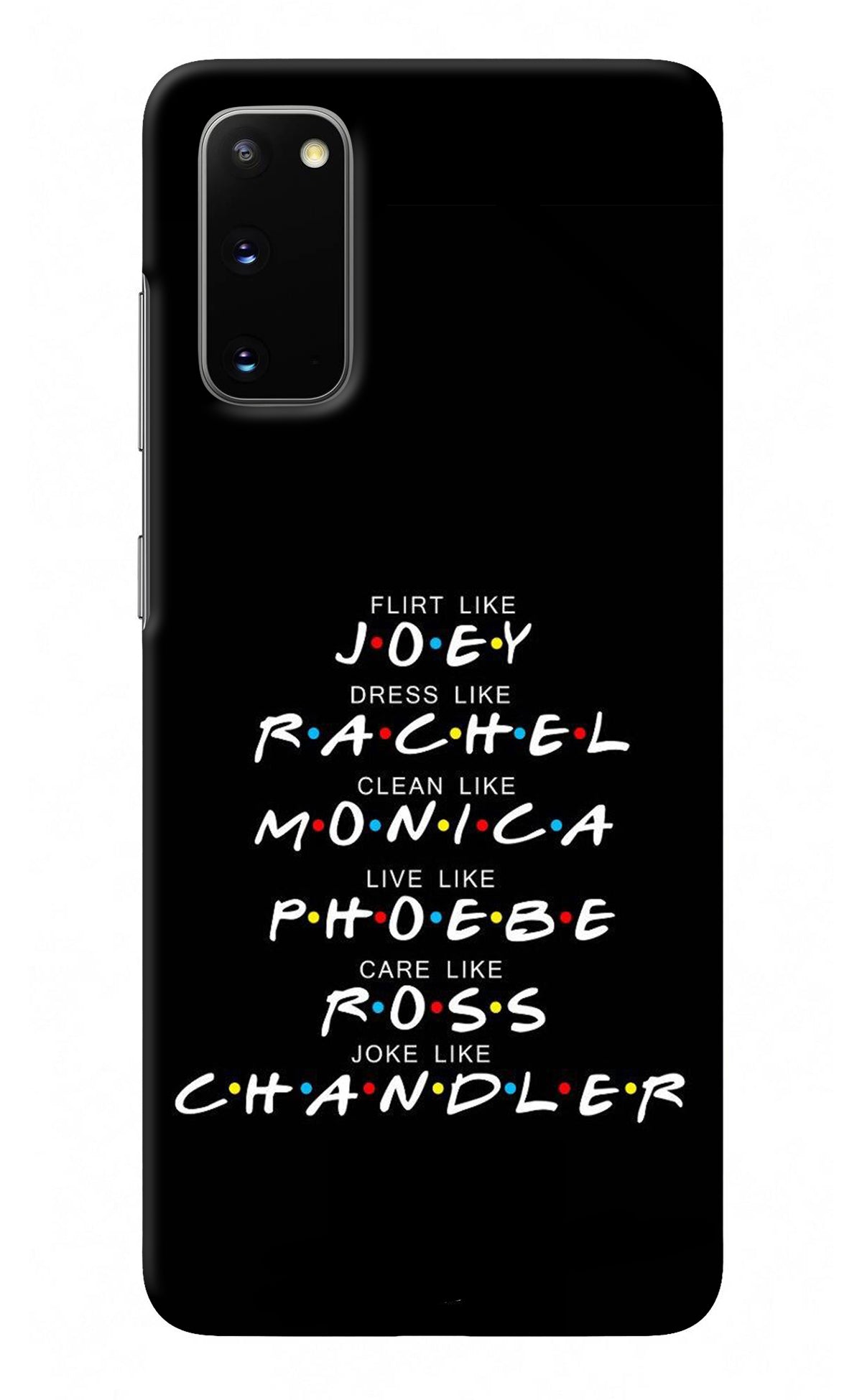 FRIENDS Character Samsung S20 Back Cover