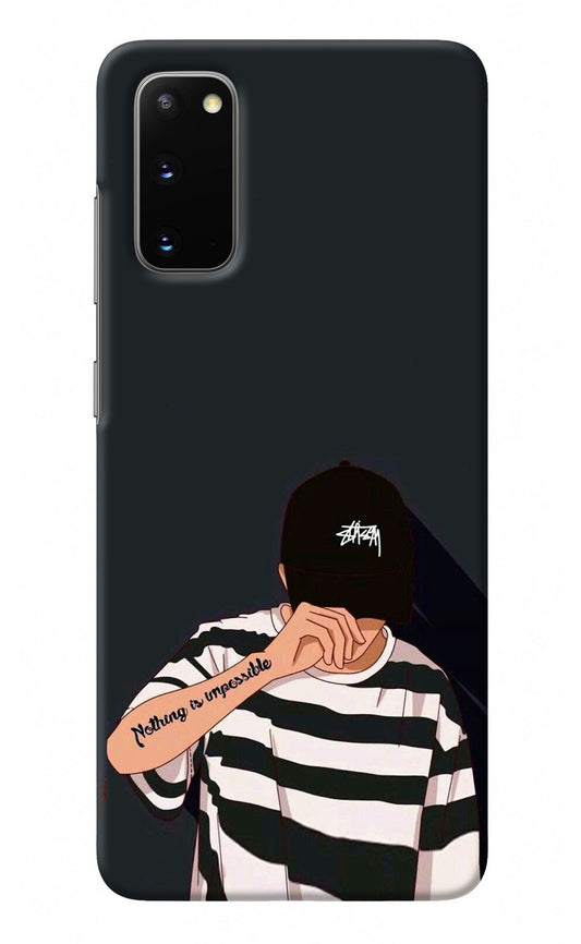 Aesthetic Boy Samsung S20 Back Cover