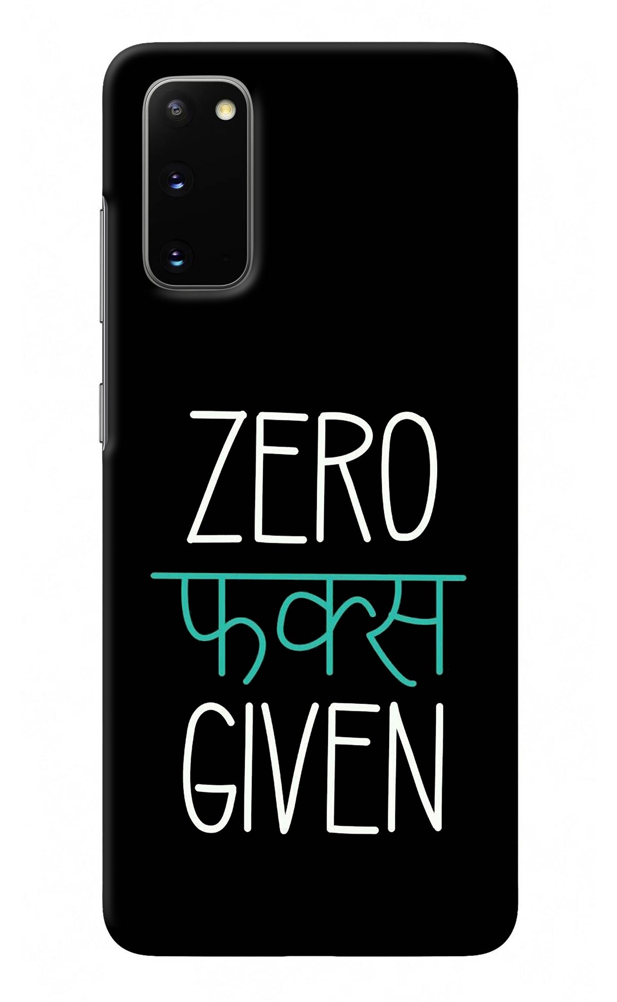 Zero Fucks Given Samsung S20 Back Cover