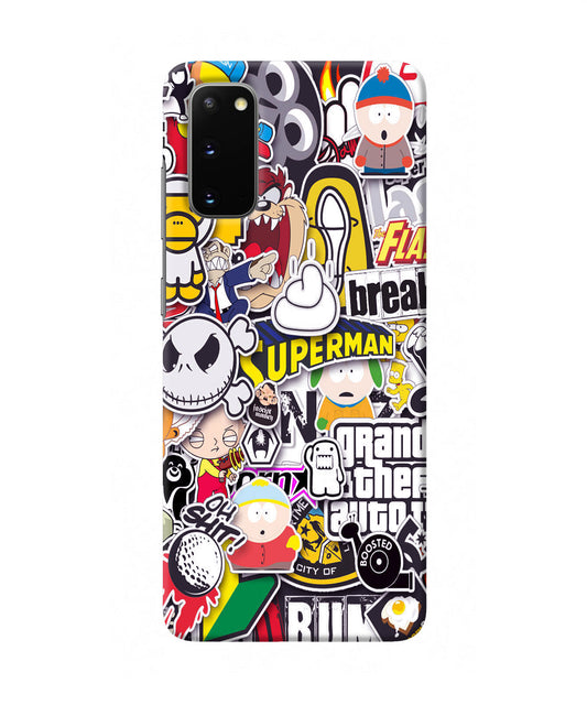 Sticker Bomb Samsung S20 Back Cover