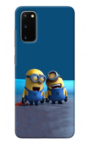 Minion Laughing Samsung S20 Back Cover