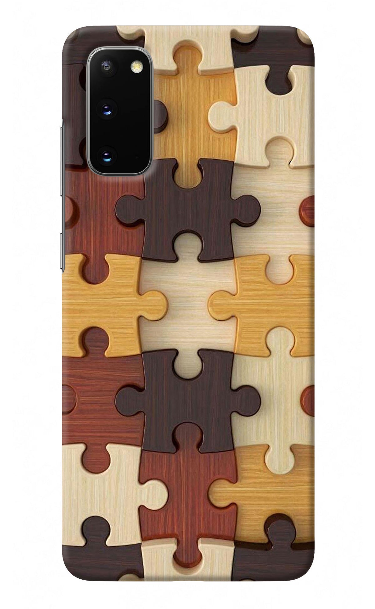 Wooden Puzzle Samsung S20 Back Cover