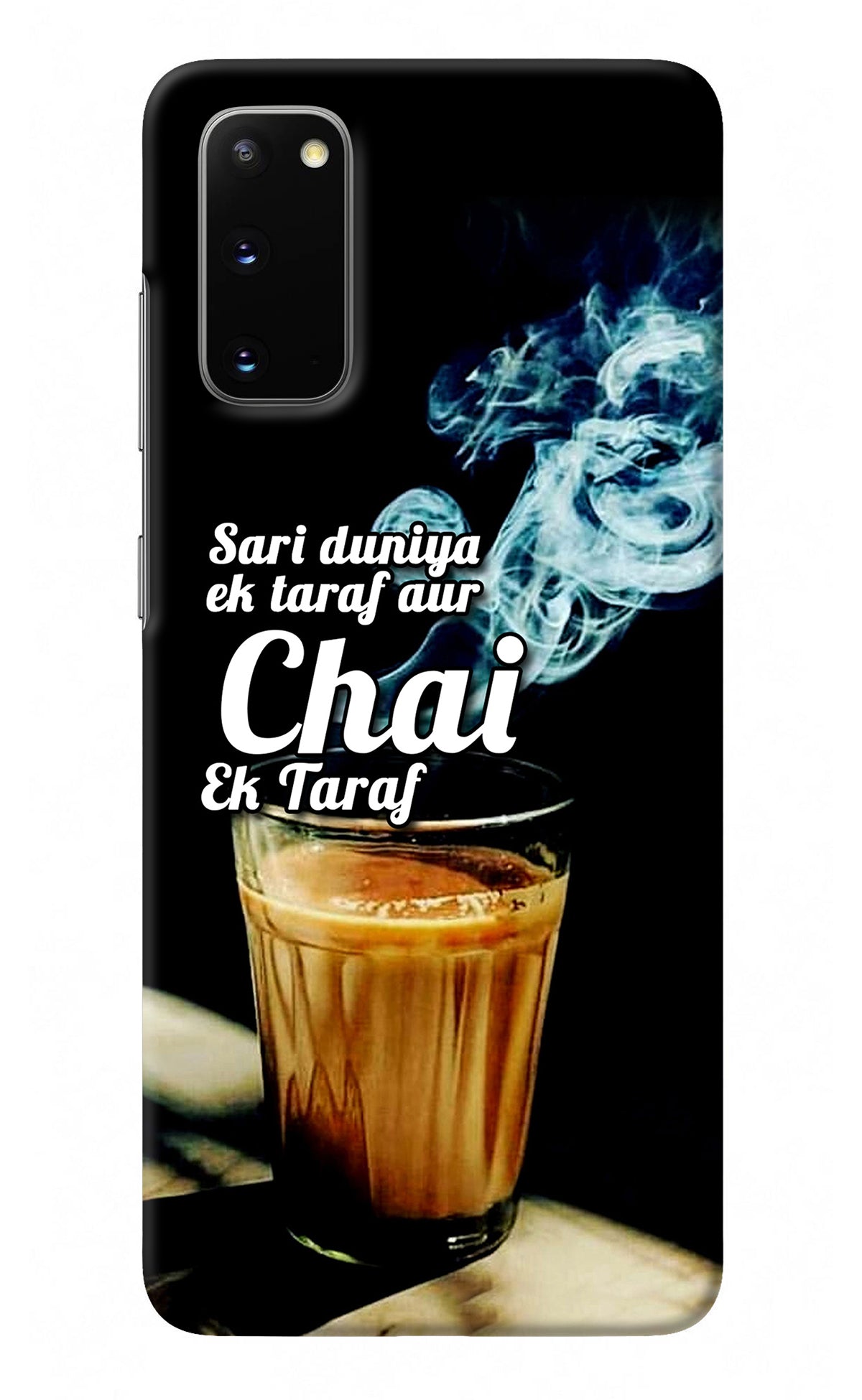 Chai Ek Taraf Quote Samsung S20 Back Cover