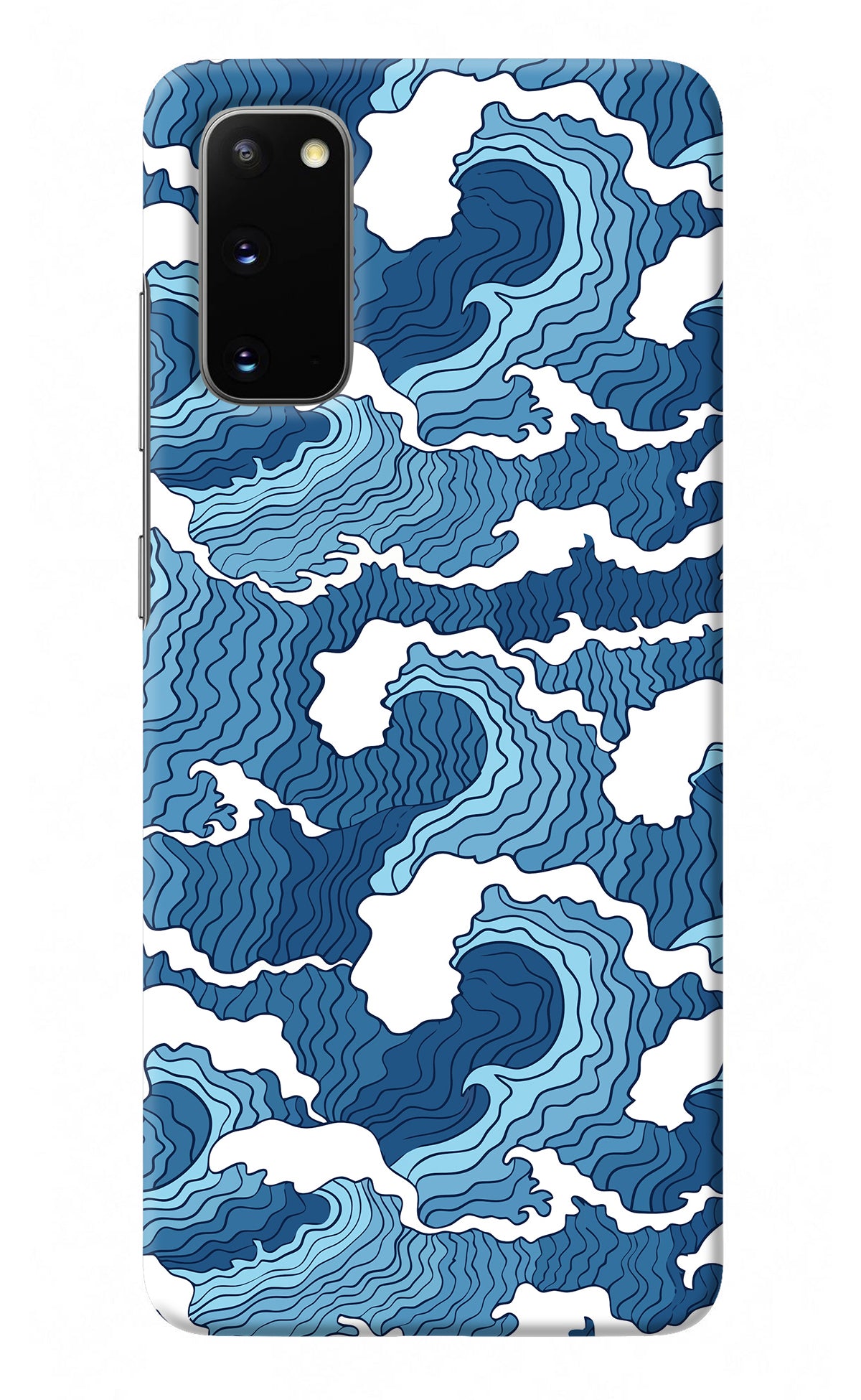 Blue Waves Samsung S20 Back Cover