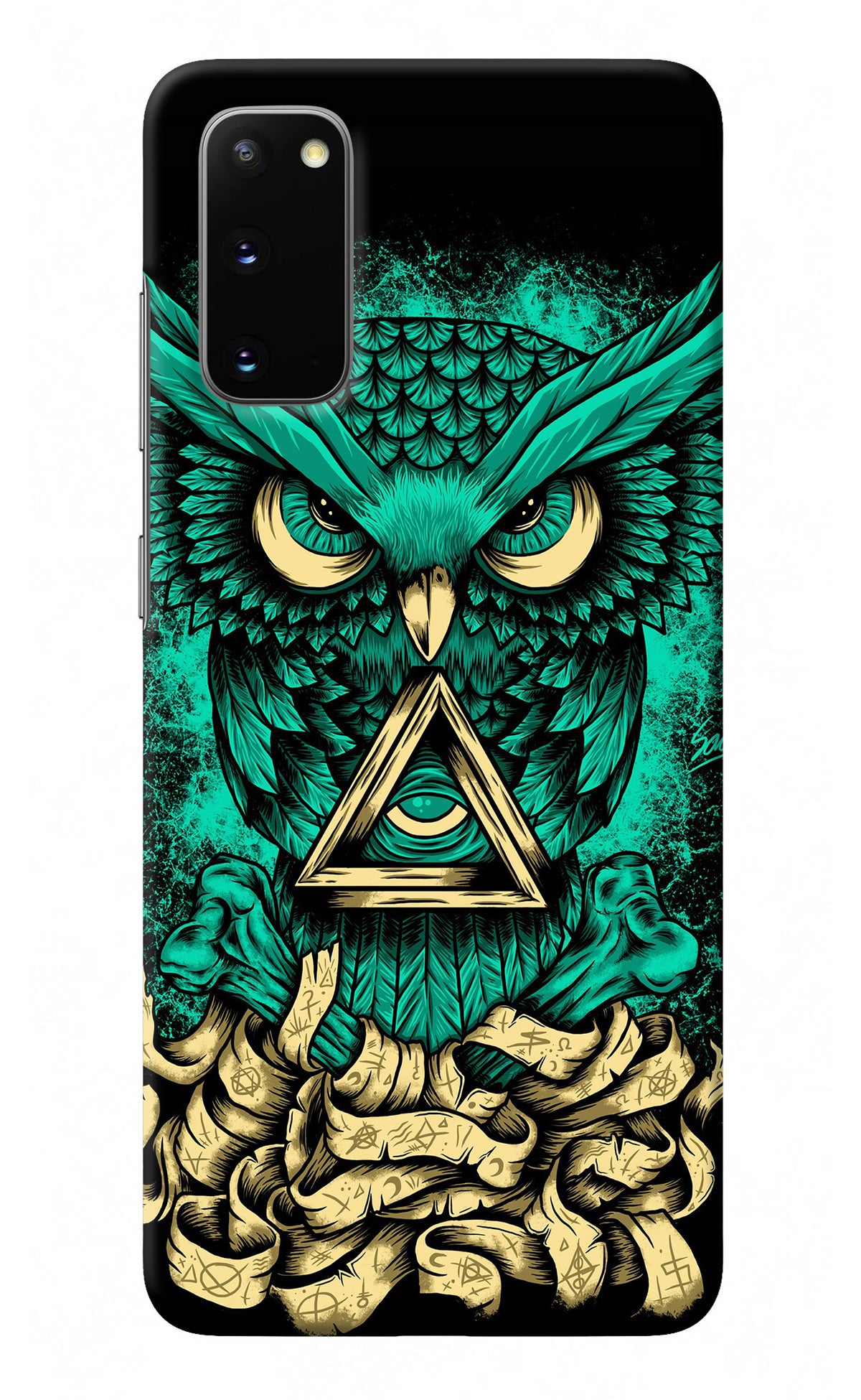 Green Owl Samsung S20 Back Cover