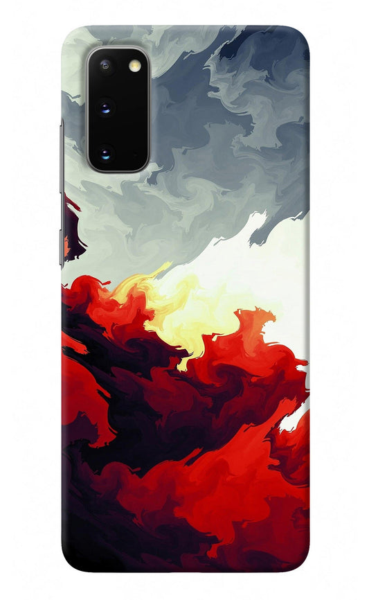 Fire Cloud Samsung S20 Back Cover