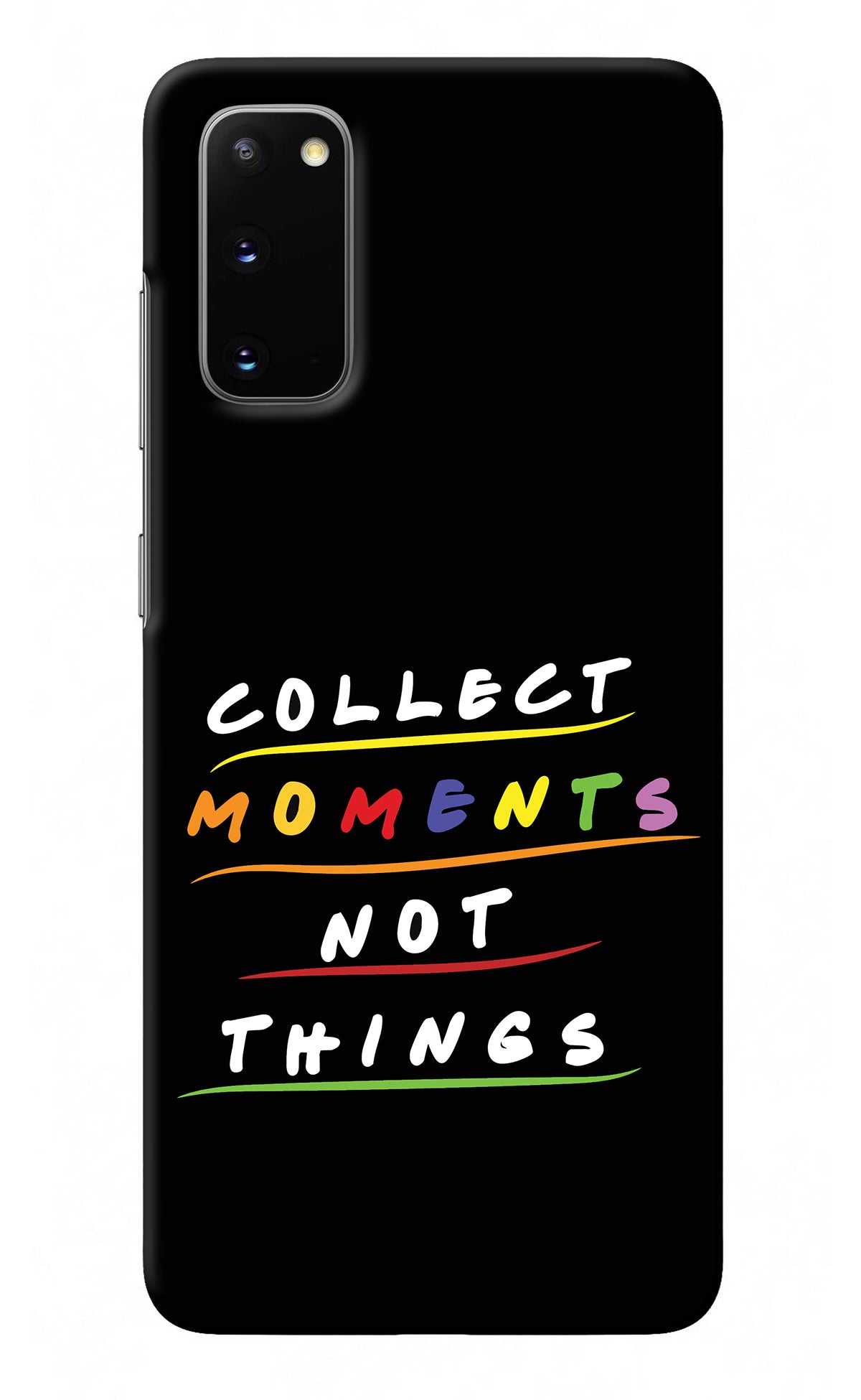 Collect Moments Not Things Samsung S20 Back Cover