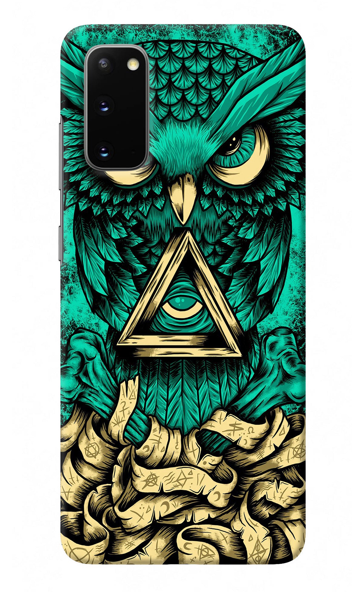 Green Owl Samsung S20 Back Cover