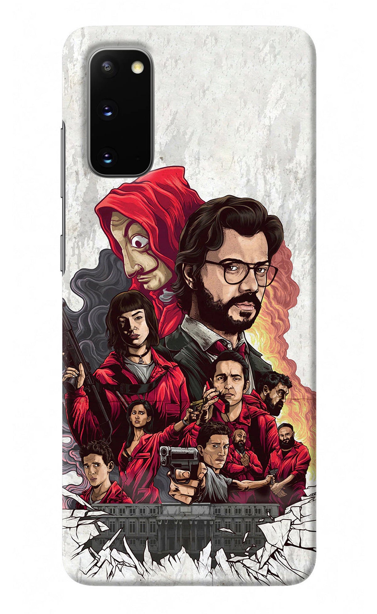 Money Heist Artwork Samsung S20 Back Cover