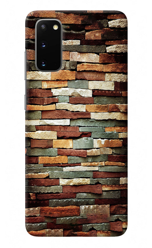 Bricks Pattern Samsung S20 Back Cover