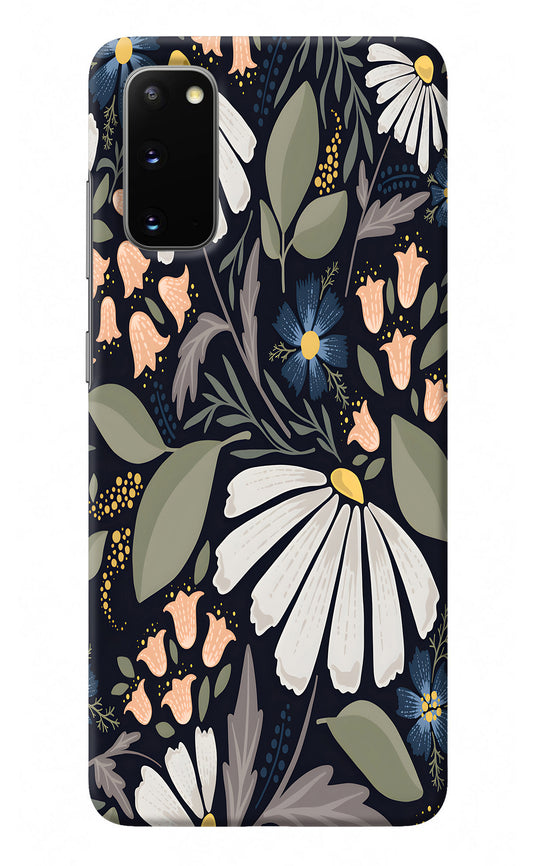 Flowers Art Samsung S20 Back Cover