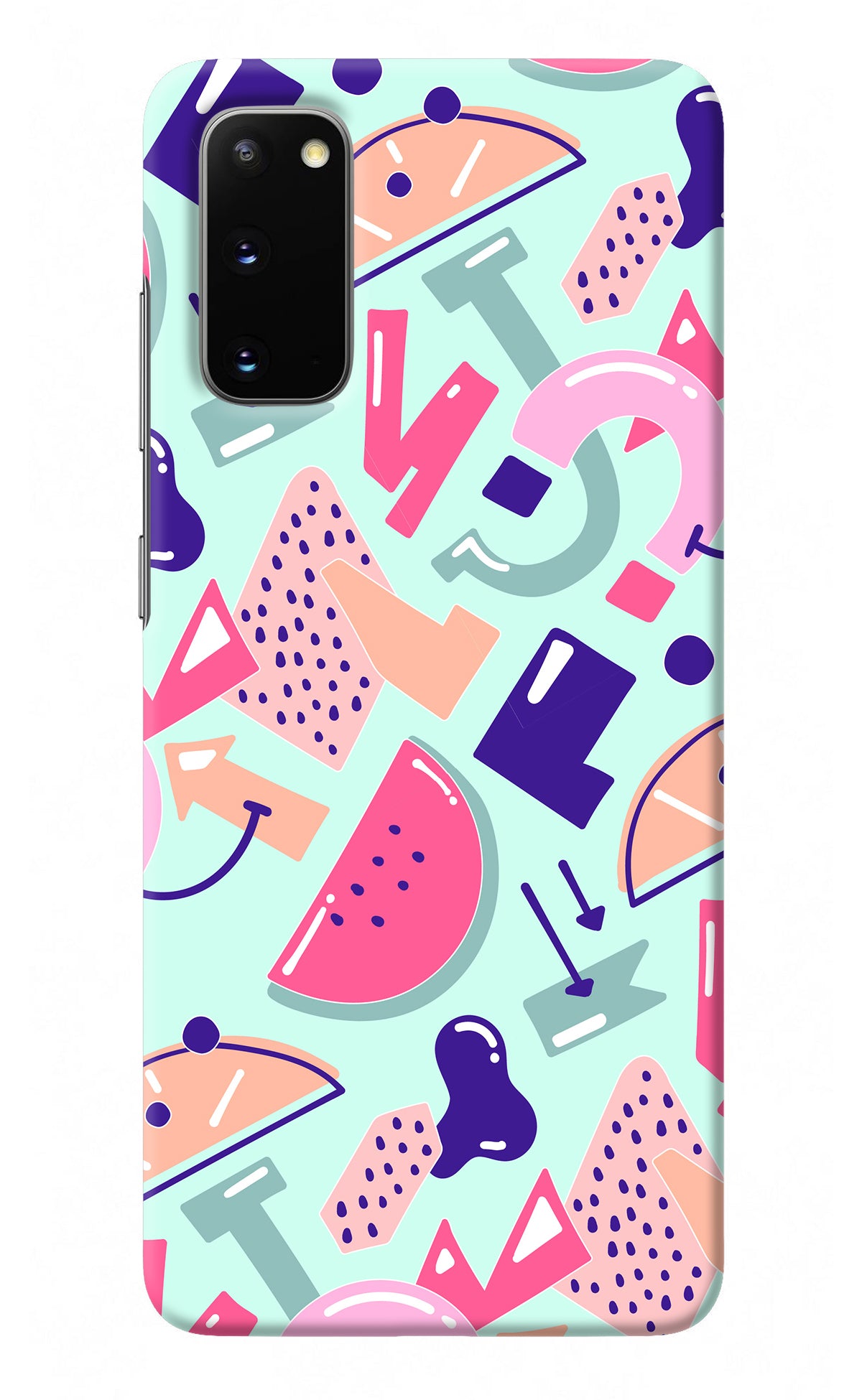 Doodle Pattern Samsung S20 Back Cover