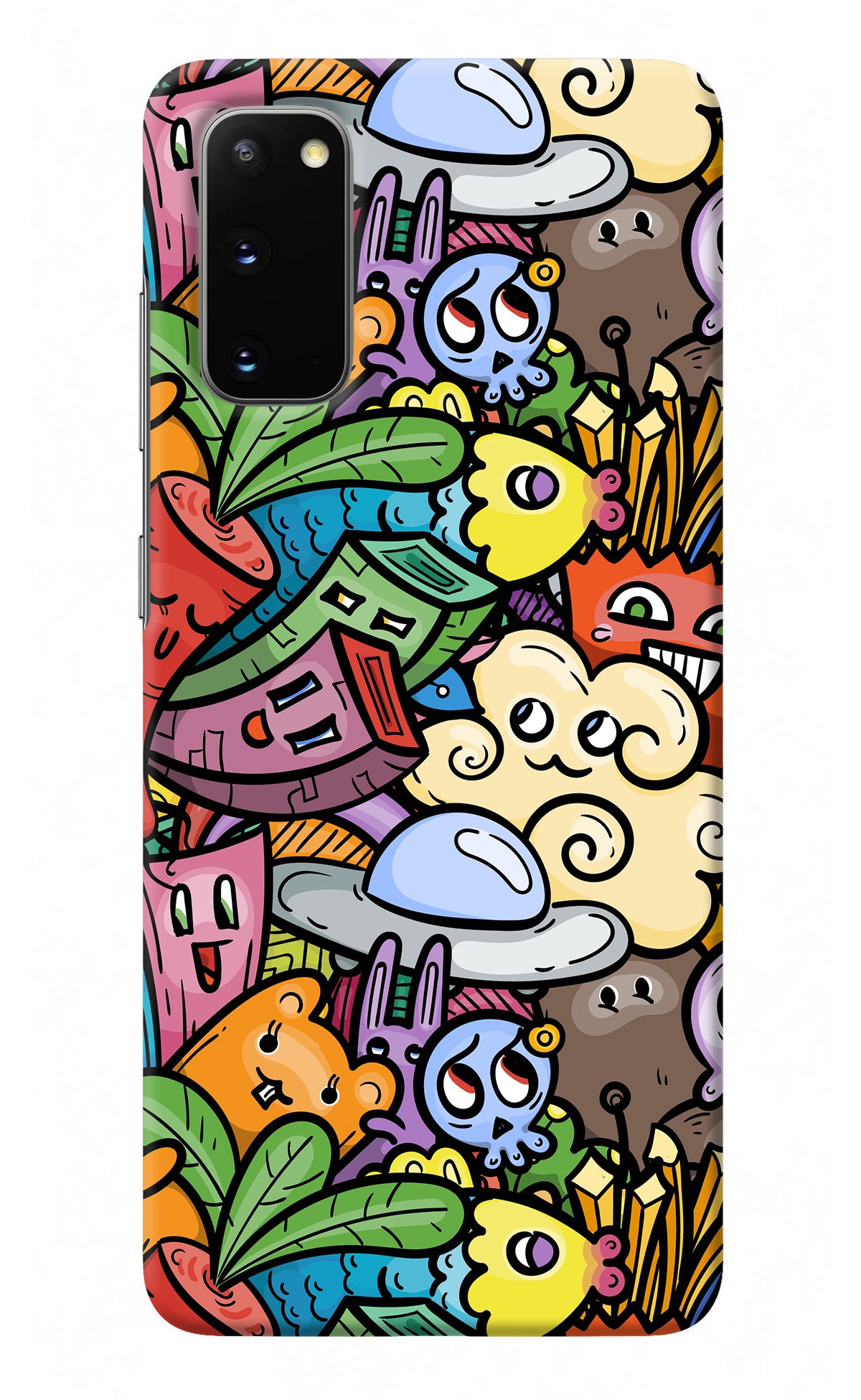 Veggie Doodle Samsung S20 Back Cover