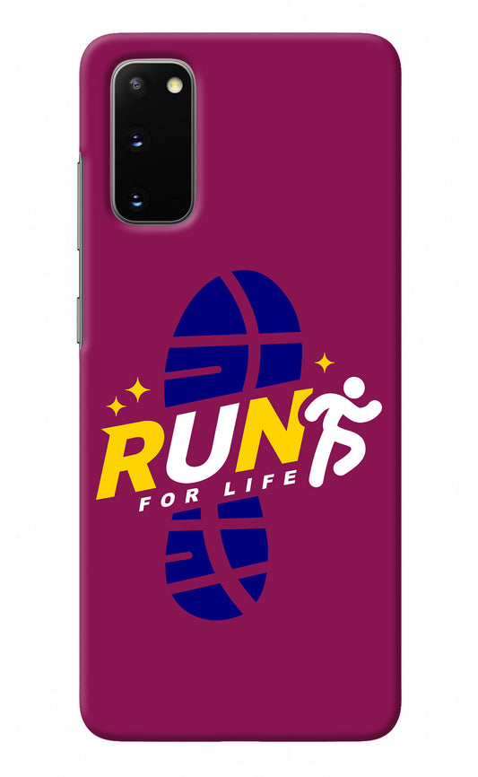 Run for Life Samsung S20 Back Cover